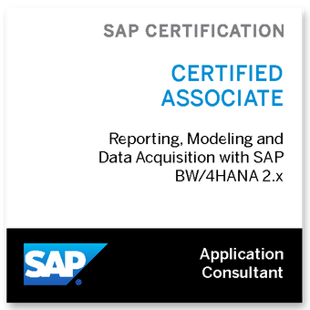 SAP Certified Application Associate - Reporting / Modeling and Data Acquisition with SAP
                BW/4HANA 2.x